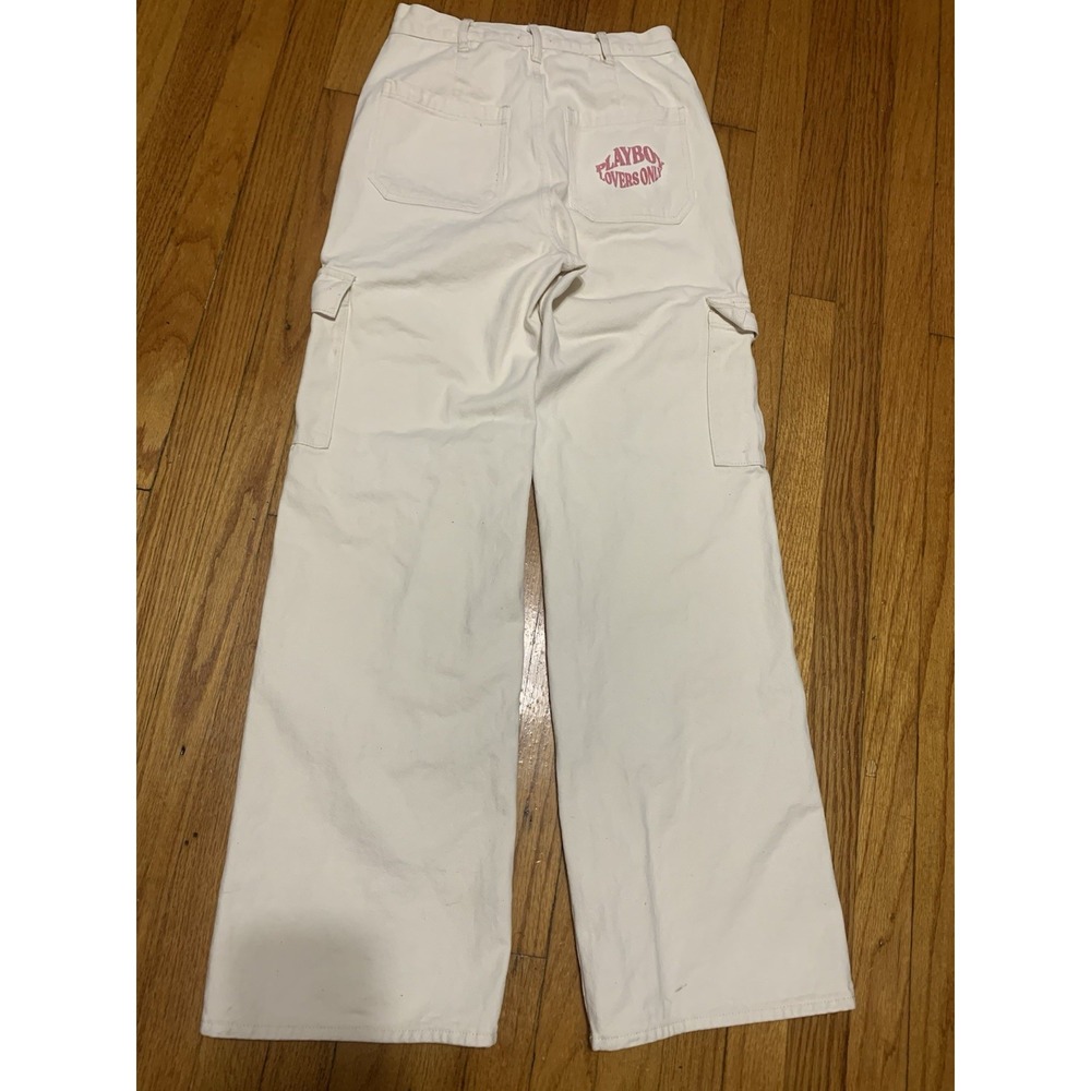 Pacsun X Playboy Cargo Jeans Women's size 27  logo